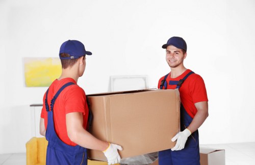 Office removals planning in Docklands business district
