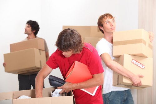 Packing and furniture protection for a Docklands home removal