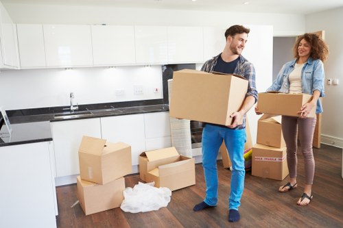 Local moving van handling residential items in Docklands