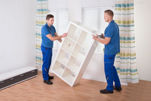 Professional movers handling residential items in Docklands