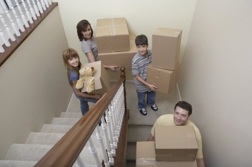 Local removal team preparing for a same day move in Docklands
